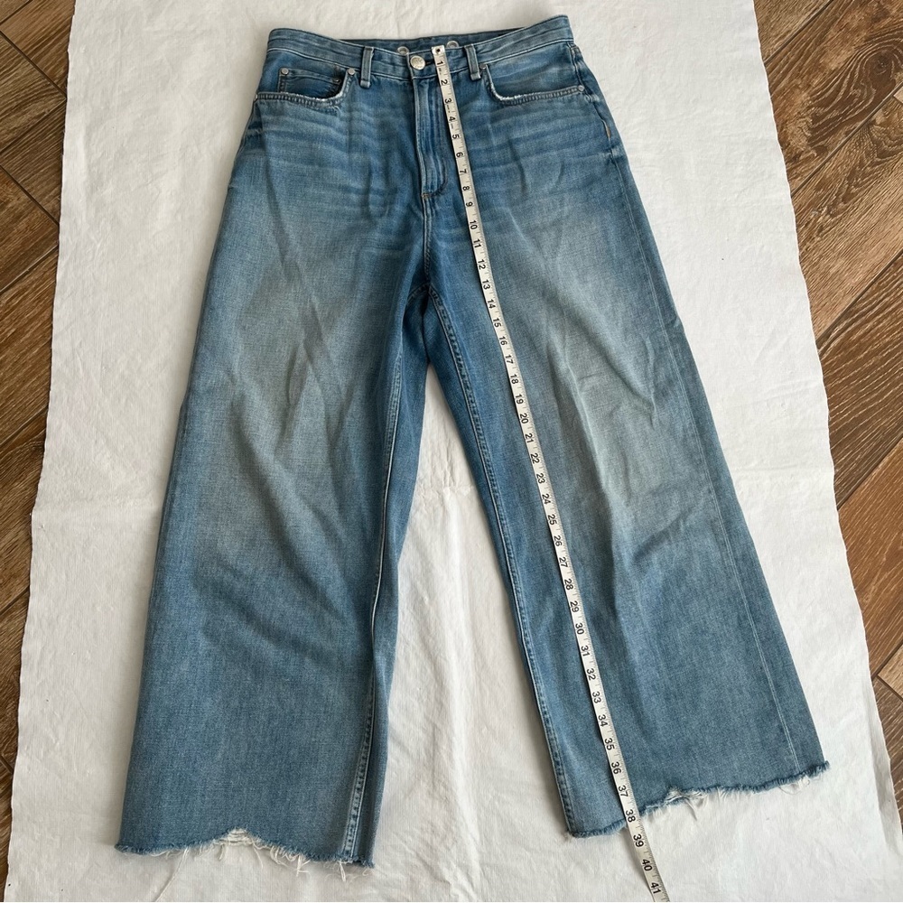 Rag & Bone Ruth Super High-Rise Ankle Wide Leg Jeans - Picture 8 of 11